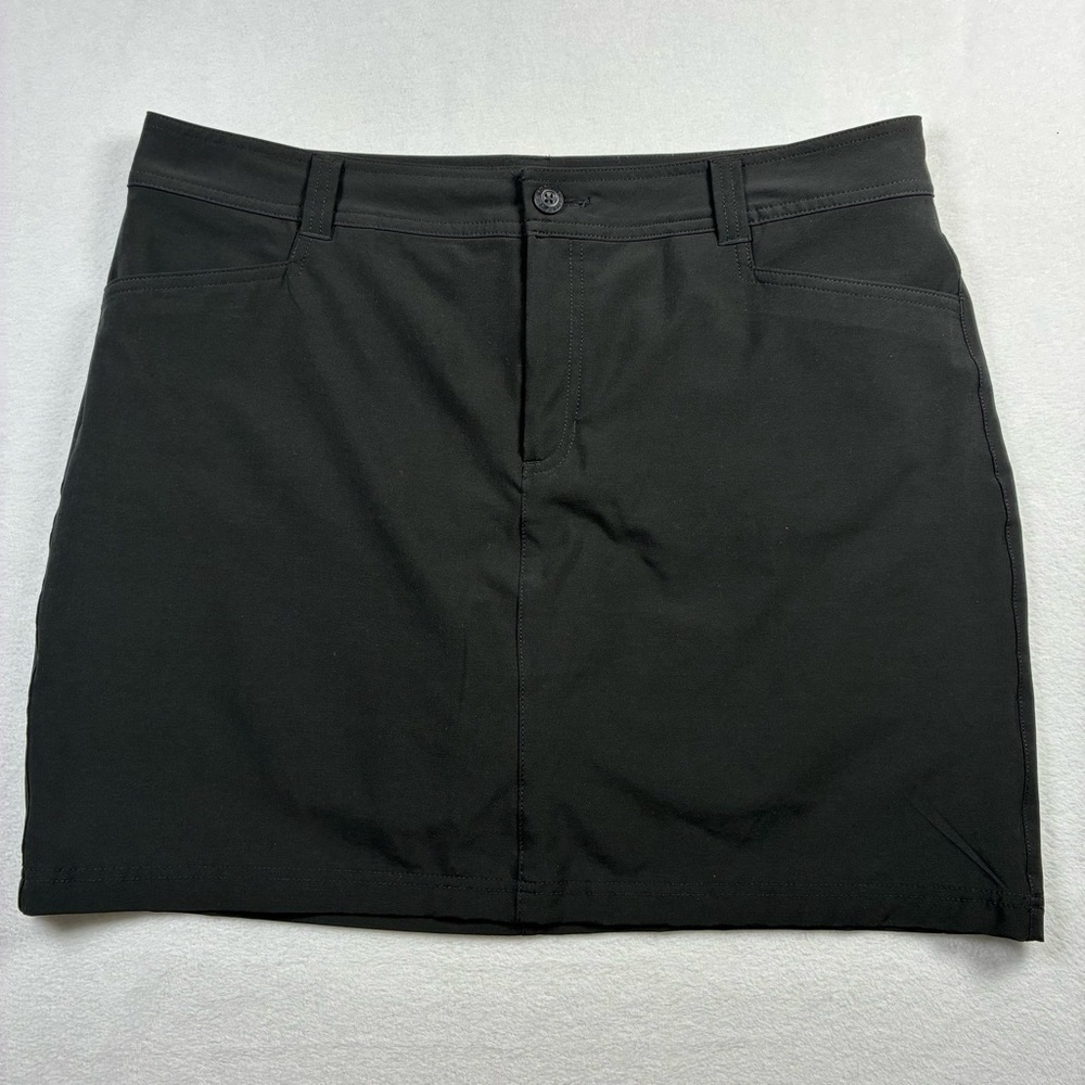 Eddie Bauer Women's 14 Skort Performance Black Hiking Polyester Stretch outdoors
